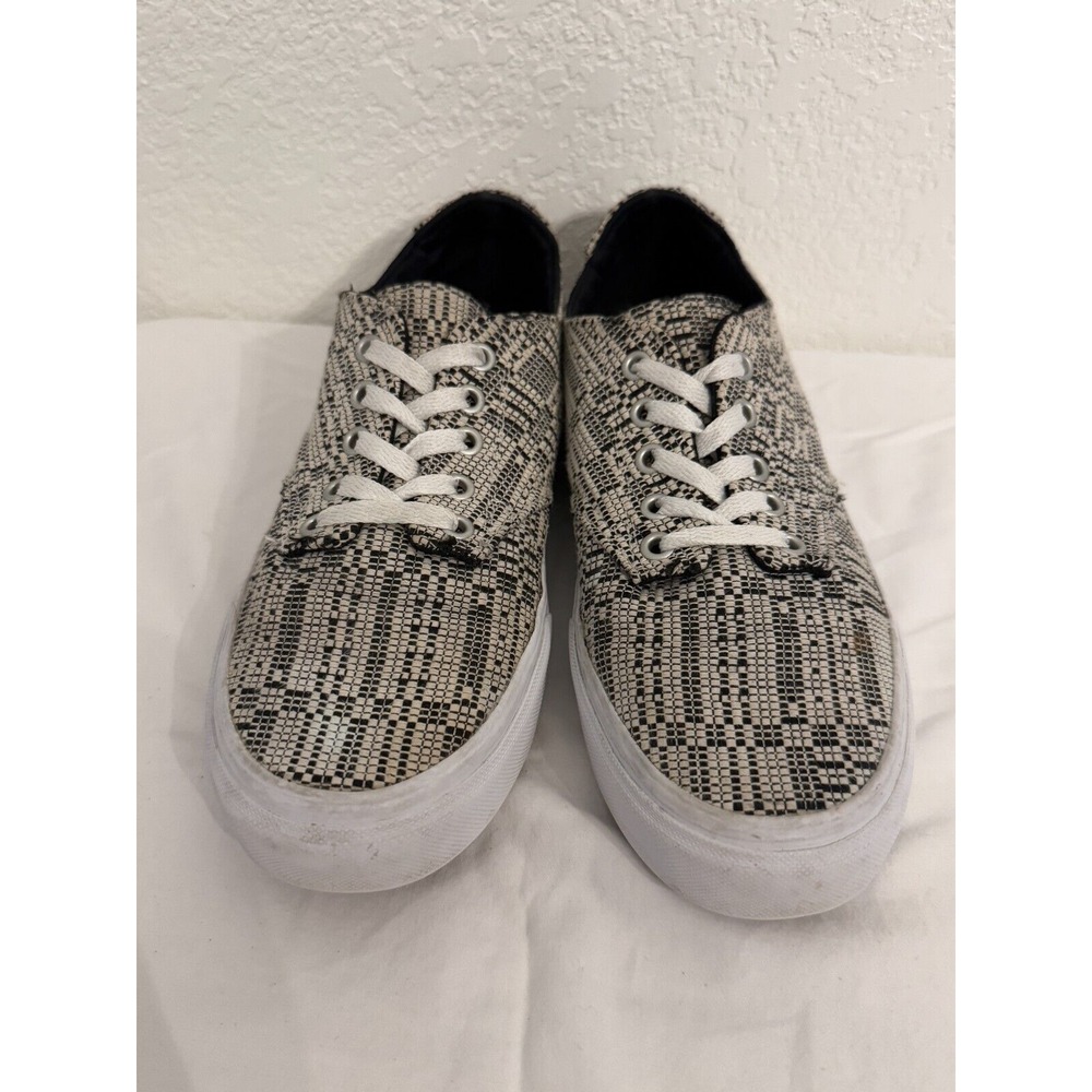 Vans‎ Ultracush Camden Optical Women's Size US 10 Black Beige Skate Shoes